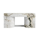 Marble electric fireplace in Calacatta Monet - Image 1