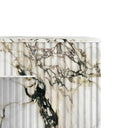 Marble electric fireplace in Calacatta Monet - Image 7