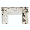 Modern Marble fireplace in Calacatta Monet - Image 1