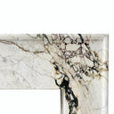 Modern Marble fireplace in Calacatta Monet - Image 3