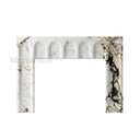 Custom marble mantel in Calacatta Monet - Image 1