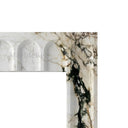 Custom marble mantel in Calacatta Monet - Image 5