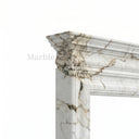 White Marble fireplace in Calacatta Monet - Image 6