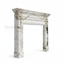 White Marble fireplace in Calacatta Monet - Image 5