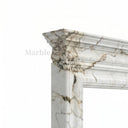 White Marble fireplace in Calacatta Monet - Image 6