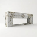 Marble electric fireplace in Calacatta Monet - Image 3