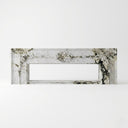 Marble electric fireplace in Calacatta Monet - Image 1
