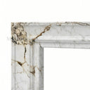 White Marble fireplace in Calacatta Monet - Image 7