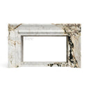 White Marble fireplace in Calacatta Monet - Image 1