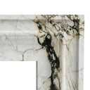White Marble fireplace in Calacatta Monet - Image 4
