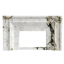 White Marble fireplace in Calacatta Monet - Image 1