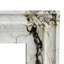 White Marble fireplace in Calacatta Monet - Image 4