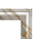bolection marble fireplace in Calacatta Gold - Image 6