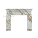 White Marble fireplace in Calacatta Gold - Image 1
