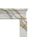 White Marble fireplace in Calacatta Gold - Image 3