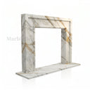 Marble fire surround in Calacatta Gold - Image 5