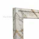 Marble fire surround in Calacatta Gold - Image 4