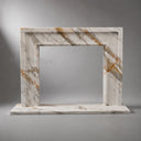 Marble fire surround in Calacatta Gold - Image 3