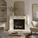 Marble fire surround in Calacatta Gold - Image 2
