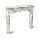 Marble fireplace mantel in Calacatta Gold - Image 6