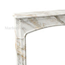 Marble fireplace mantel in Calacatta Gold - Image 5