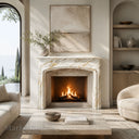 Marble fireplace mantel in Calacatta Gold - Image 2