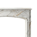 Marble fireplace mantel in Calacatta Gold - Image 4