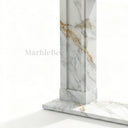 Marble fireplace for sale in Calacatta Gold - Image 4