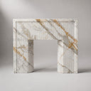Marble mantelpiece in Calacatta Gold - Image 4