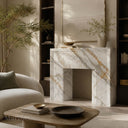 Marble mantelpiece in Calacatta Gold - Image 5