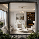 Marble mantelpiece in Calacatta Gold - Image 2