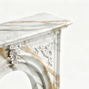Marble fireplace hearth in Calacatta Gold - Image 3