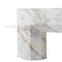 Marble electric fireplace in Calacatta Gold - Image 6