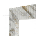 Marble fireplace for sale in Calacatta Gold - Image 4