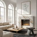 Marble fireplace for sale in Calacatta Gold - Image 2