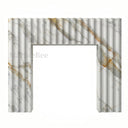 Marble fireplace for sale in Calacatta Gold - Image 1