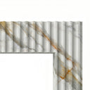 Marble fireplace for sale in Calacatta Gold - Image 6