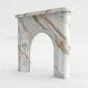 Marble mantelpiece in Calacatta Gold - Image 1