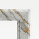 Marble fireplace hearth in Calacatta Gold - Image 5