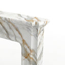 Marble fireplace surround in Calacatta Gold - Image 3
