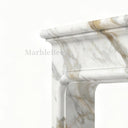 Marble fireplace surround in Calacatta Gold - Image 6