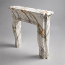 Marble fireplace surround in Calacatta Gold - Image 5