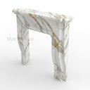 Marble fireplace surround in Calacatta Gold - Image 1