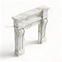 Marble fire surround in Calacatta Gold - Image 3