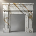 Marble fire surround in Calacatta Gold - Image 4