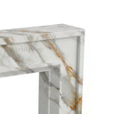 Marble fireplace mantel in Calacatta Gold - Image 5