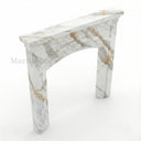 Marble fireplace for sale in Calacatta Gold - Image 4