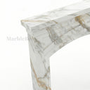 Marble fireplace for sale in Calacatta Gold - Image 6