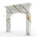 Marble fireplace for sale in Calacatta Gold - Image 1