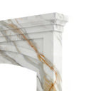 Marble fireplace for sale in Calacatta Gold - Image 5